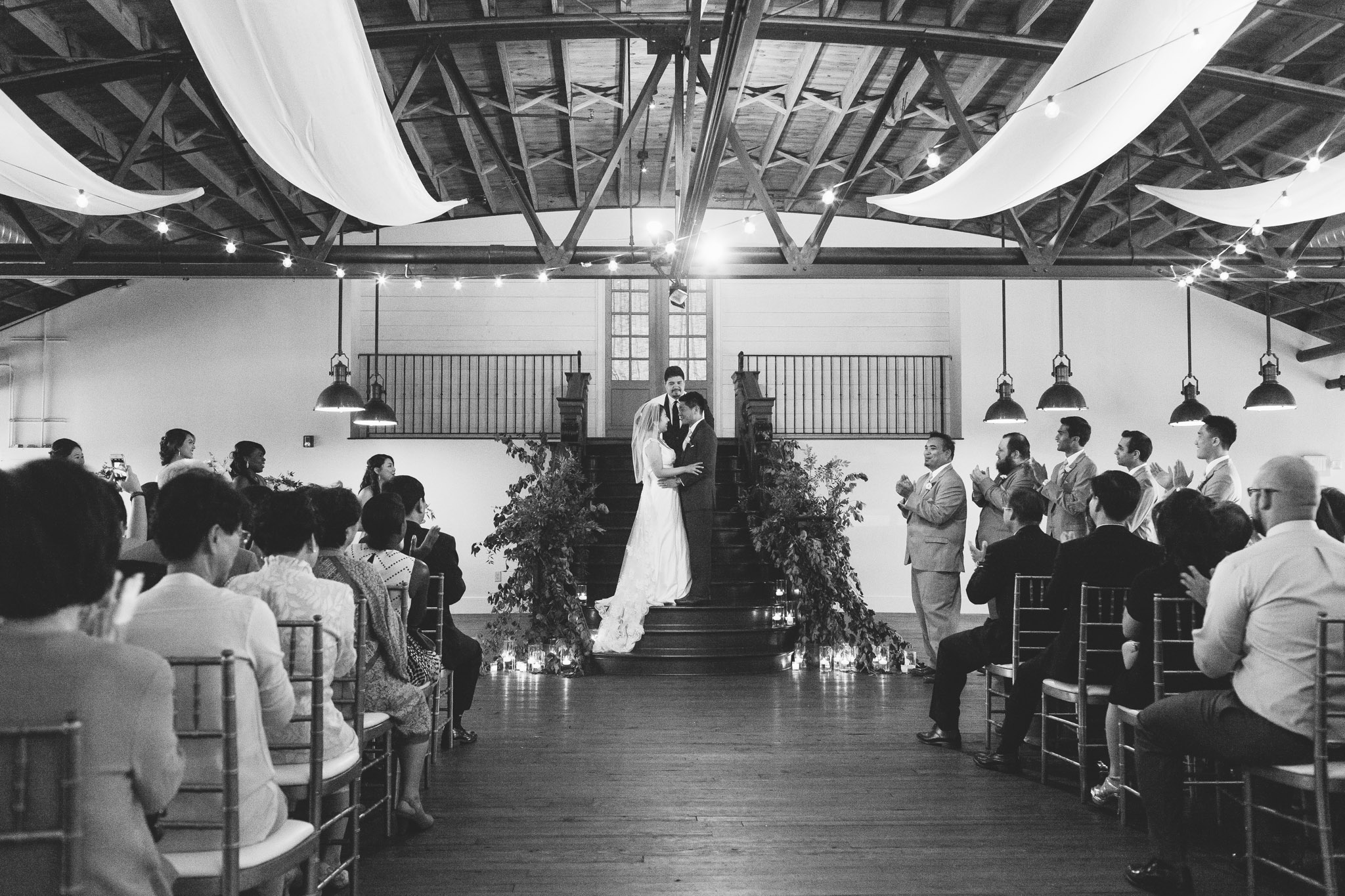 Summerour studio creates a stunning backdrop for any wedding ceremony, says top Atlanta Photographer Rebecca Cerasani.