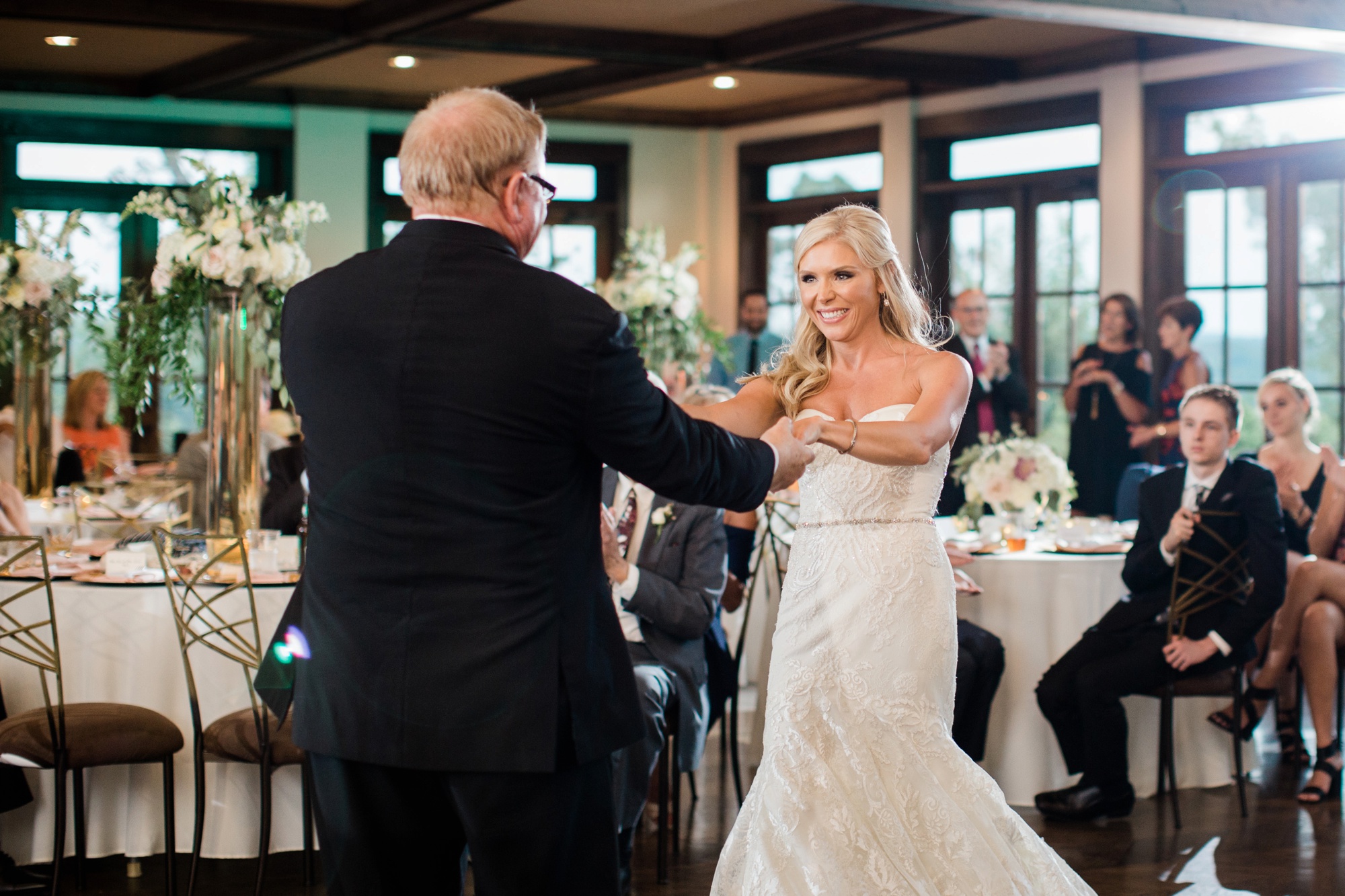 Father daughter dance photo by Foxhall Wedding Photographer Rebecca Cerasani 