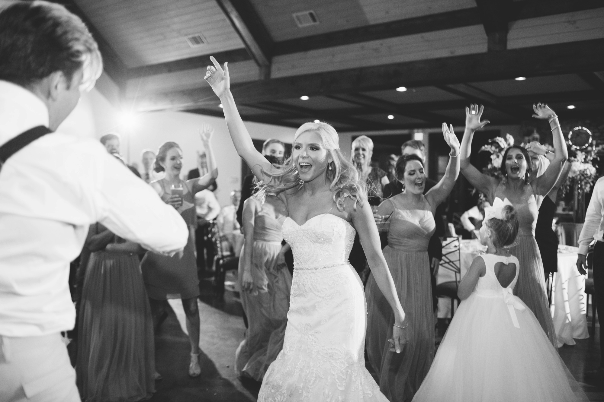 Wedding reception dancing is always a blast to document, says luxury wedding photographer Rebecca Cerasani