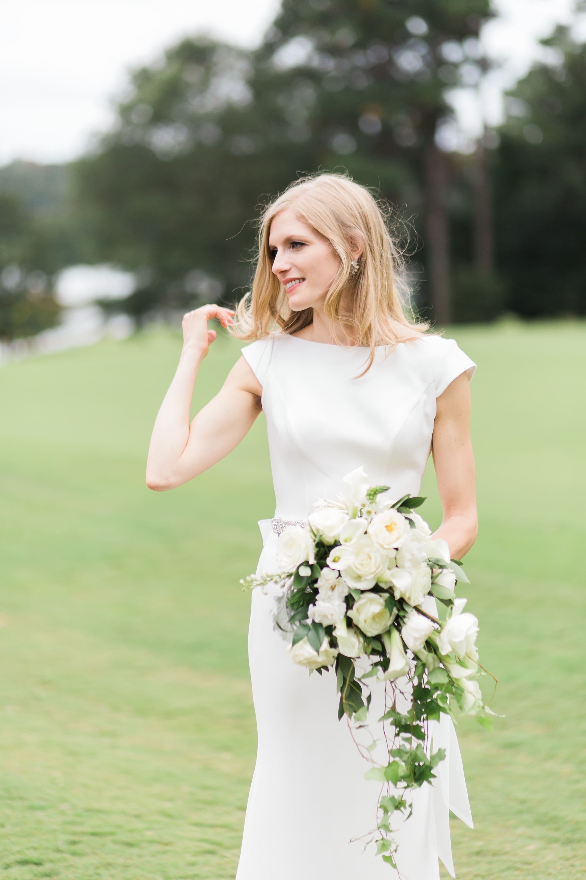 Bride Portrait at East Lake Golf Club by Top Atlanta Wedding Photographers Leigh and Becca