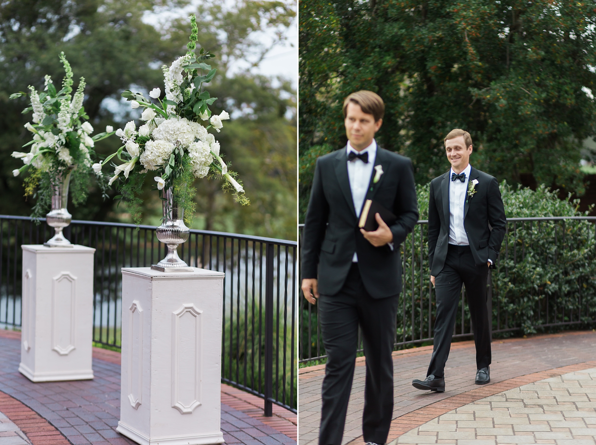 Black tie wedding ceremony at East Lake Golf Club Top Wedding Photographers Leigh and Becca
