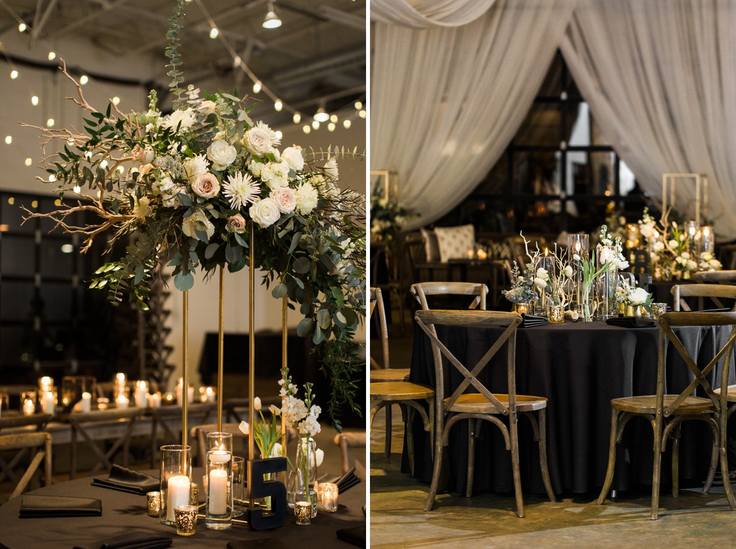Stave Room Reception Decor by Everything and More Weddings and Events