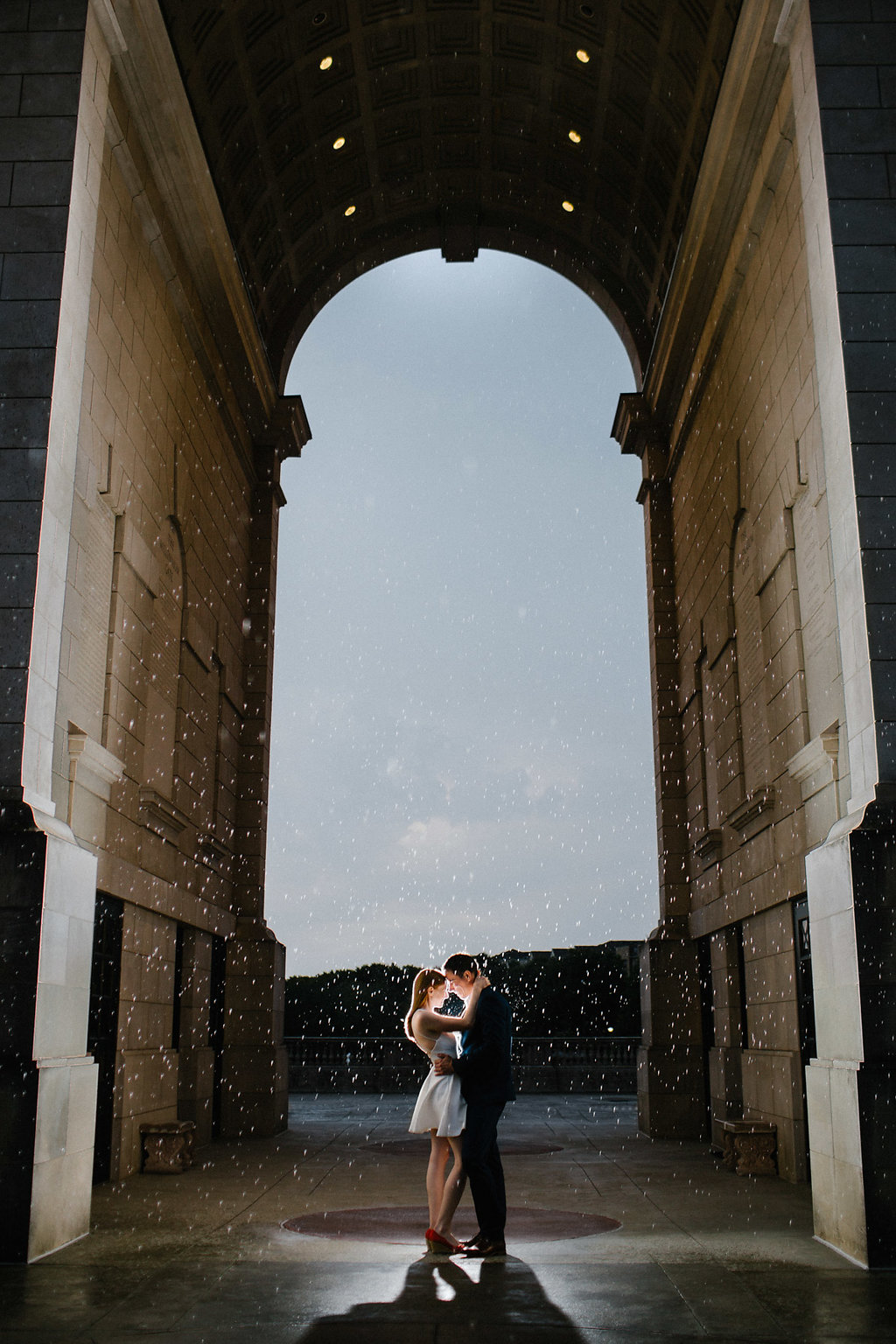 The engaged couple's love was more striking than the city skyline-Photos by Rebecca Cerasani, Atlanta's premier engagement photographer