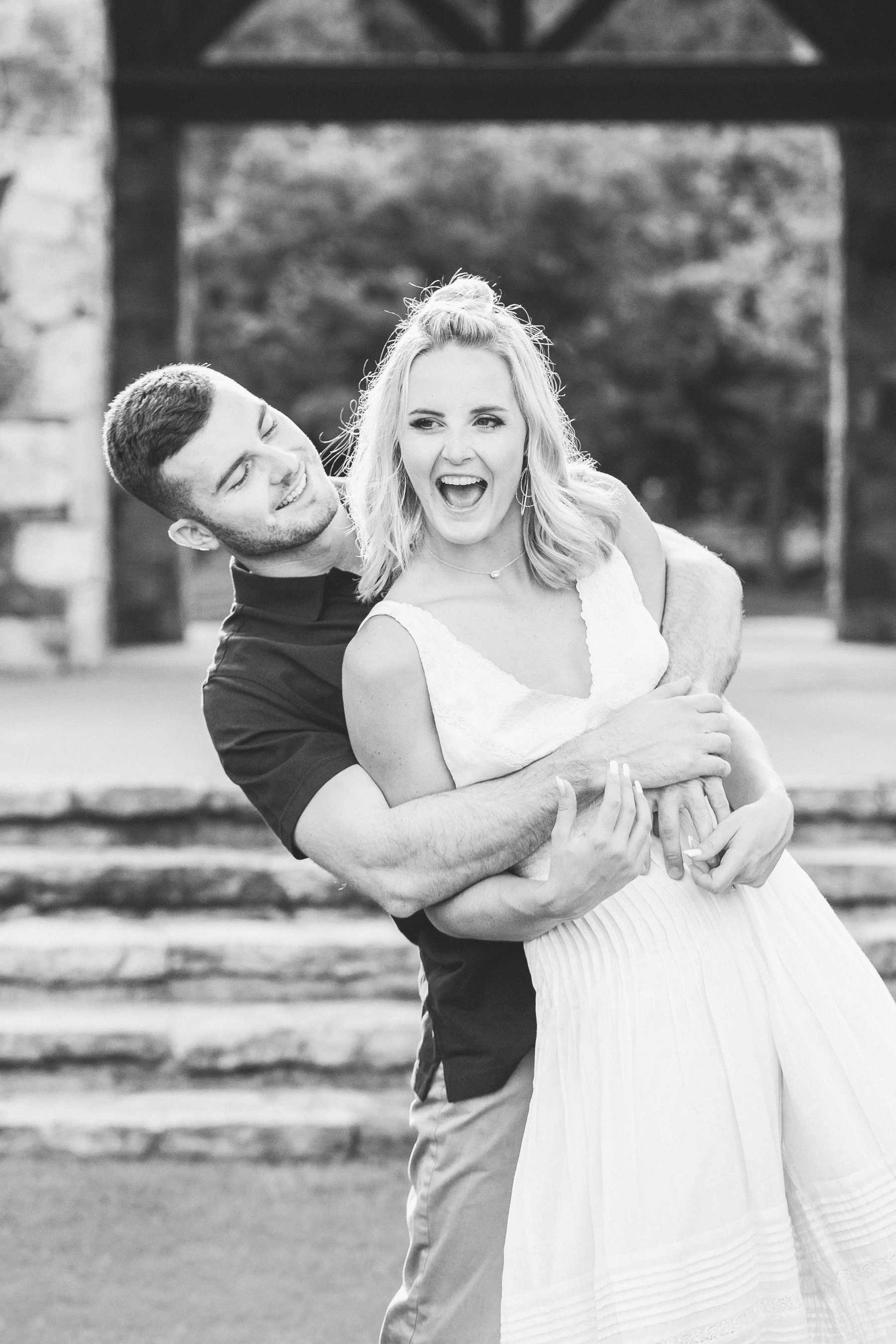 If fun engagement photos are your thing, find a photographer who feels the same way!