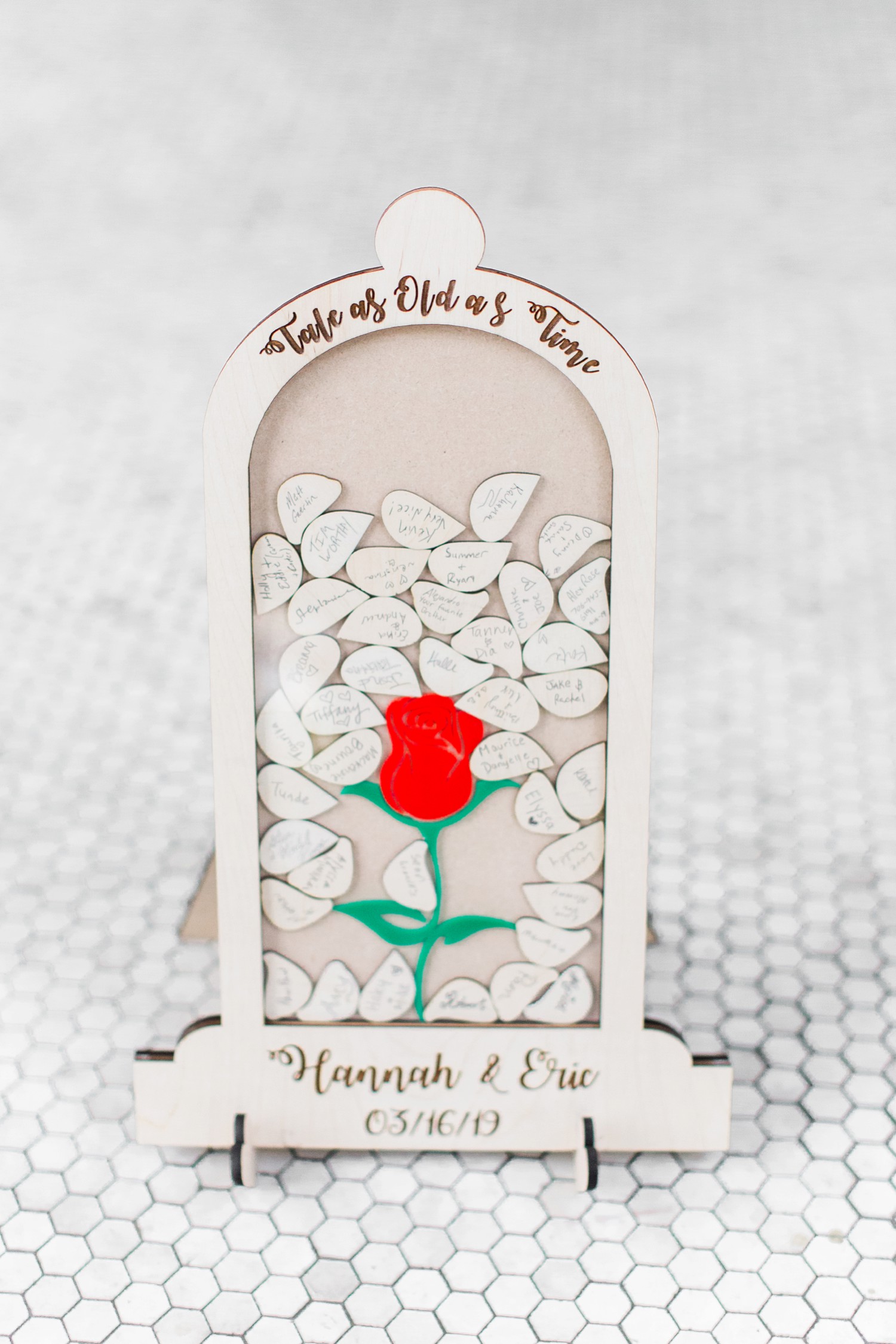 Loving this Disney inspired guest book!