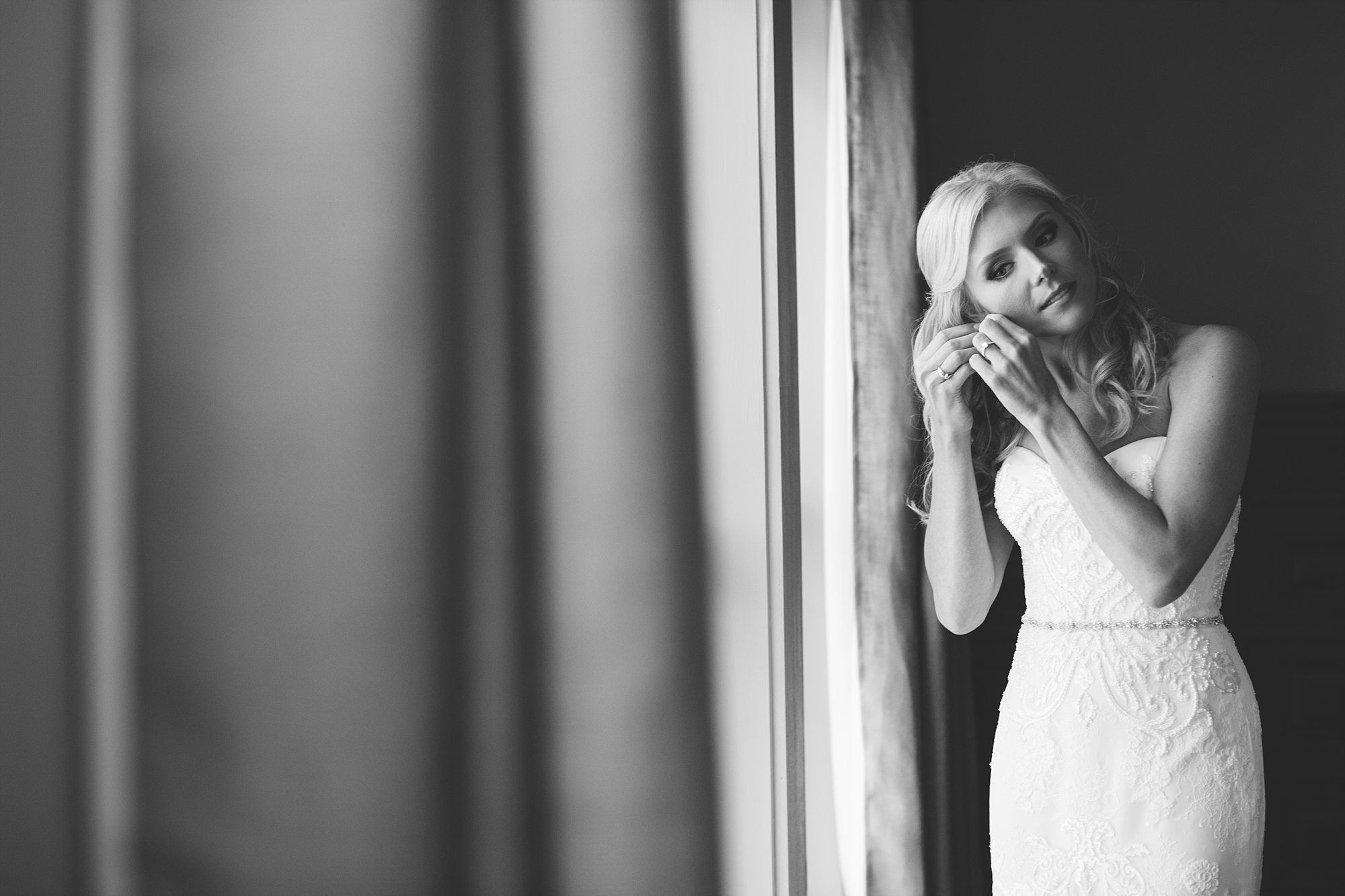 Bride getting ready photos by top Atlanta Wedding Photographers Leigh and Becca 