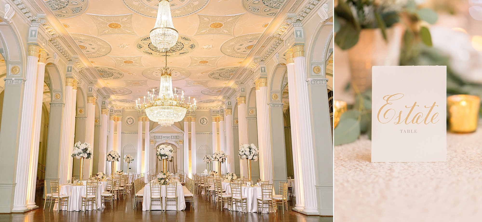 The Georgian Ballroom at the Biltmore Ballrooms by Luxury Photographers Leigh and Becca