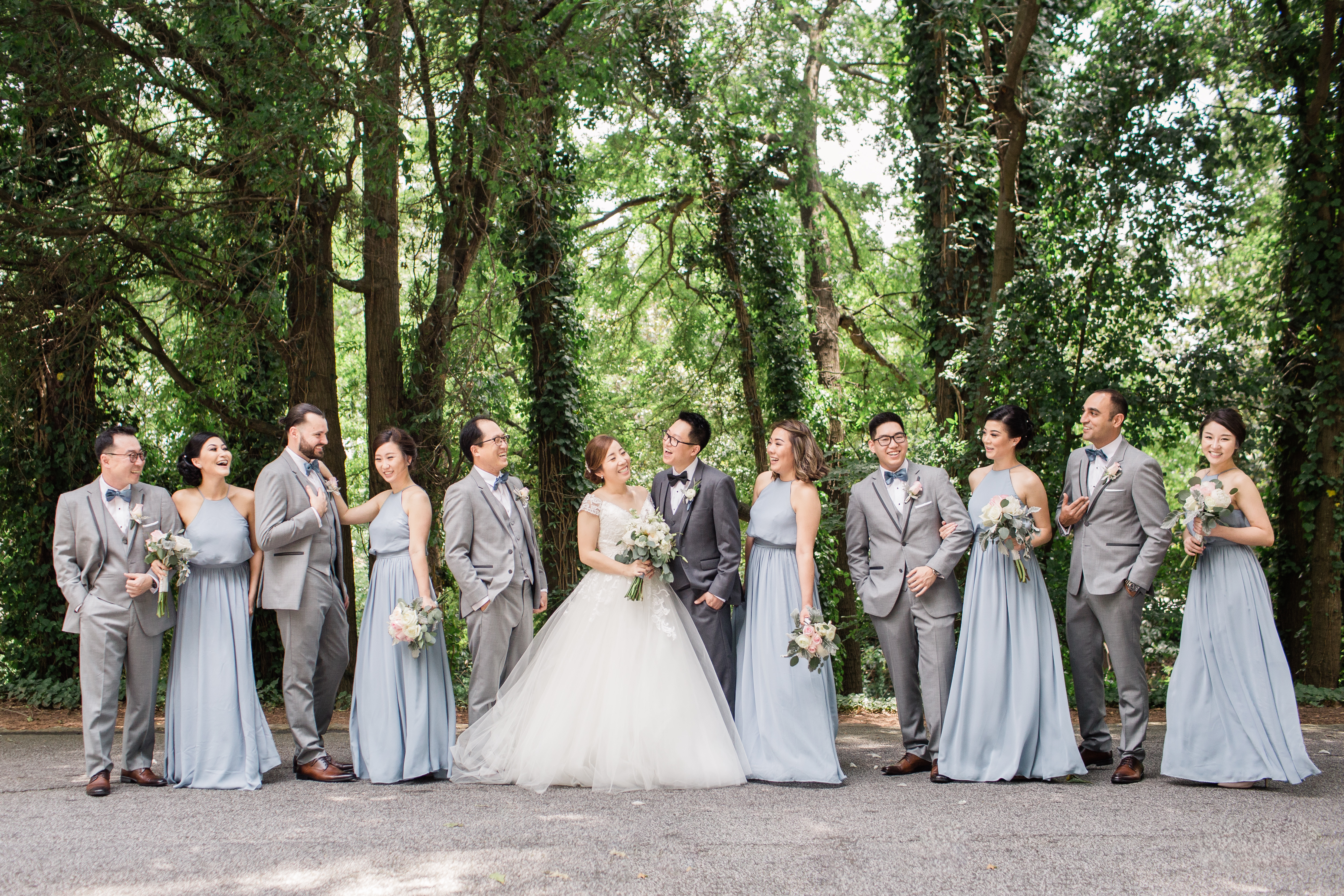 Fun and relaxed bridal party wedding photos add such a great element to your gallery!